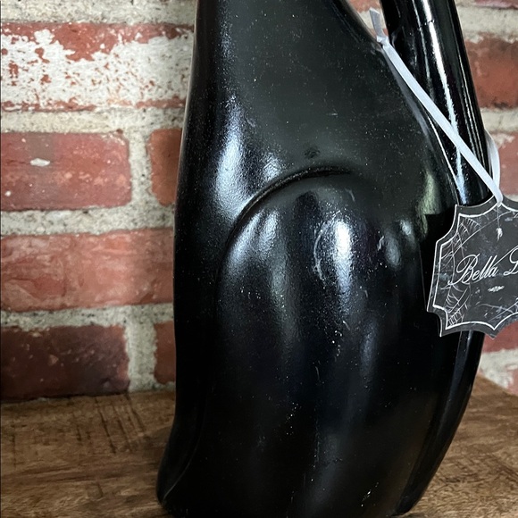 Bella Lux Halloween Black Cat Figurine with Orange Hat almost 24 inches tall - Picture 7 of 10